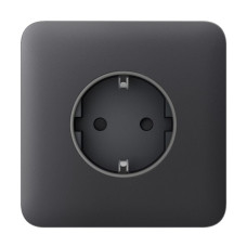 Фронтальна панель Ajax SoloCover (basic) [type F] graphite/графіт для розетки Outlet (type F)