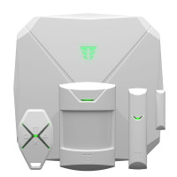 Комплект бездротової охоронної системи Tiras Orion NOVA X. Alarm kit White, з датчиком руху з вбудованою сиреною