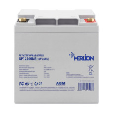 Акумуляторна батарея AGM свинцево-кислотна Merlion GP12260M5 12V/26Ah