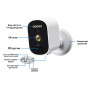 Автономна WiFi 2.4/5GHz IP-відеокамера 3Mp Light Vision VLC-03IB(CamHi) White, f=3.6mm, на акумуляторних батареях 4000mAh