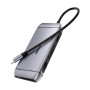 USB-C хаб 9-в-1 Choetech M15 HDMI 4K@30Hz, VGA, 3 USB3.0, RJ45, USB-C PD, SD-card, TF-card