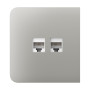 Фронтальна панель Ajax SideCover (LAN) oyster/устрична для інтернет-розетки Outlet (LAN)