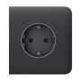 Фронтальна панель Ajax SideCover (basic) [type F] graphite/графіт для розетки Outlet (type F)
