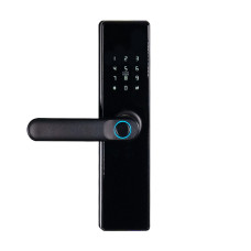 Замок біометричний автономний Trinix TRL-5402BTF Black з Bluetooth, зчитувачем відбитків пальців і карт Mifare Замок біометричний автономний Trinix TRL-5402BTF Black з Bluetooth, зчитувачем відбитків пальців і карт Mifare