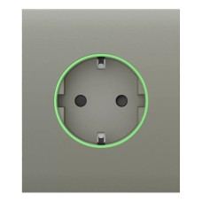 Фронтальна панель Ajax CenterCover (smart) [type F] [55] ASP olive/оливкова для розумної розетки Outlet (type F)