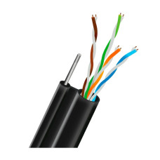 Кабель вита пара UTP CAT5E CU 0.51mm LDPE Outdoor + дріт Trinix 305m Кабель вита пара UTP CAT5E CU 0.51mm LDPE Outdoor + дріт Trinix 305m