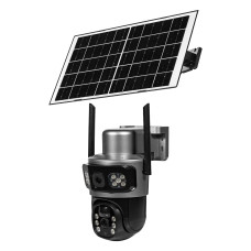 IP PTZ-відеокамера автономна з 4G та сонячною панеллю 3Mp+3Mp Light Vision VLC-9430IG/2C3S (Solar) f=4mm, на акумуляторних батареях