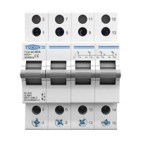 Перемикач введення резерву ручний трипозиційний під DIN-рейку TOMZN TO419G 80A I-0-II 4 полюси