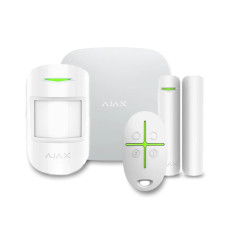 Комплект бездротової сигналізації Ajax StarterKit 2 білий з 2G, Ethernet, підтримкою фотоверифікації тривог