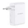 Мережевий зарядний пристрій Choetech PD9002 PD100W GAN USB-A+3xUSB-C White