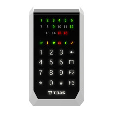 Клавіатура Tiras K-PAD16+ Black на 16 індикаторів зон з вбудованим зчитувачем NFC/Mifare Клавіатура Tiras K-PAD16+ Black на 16 індикаторів зон з вбудованим зчитувачем NFC/Mifare