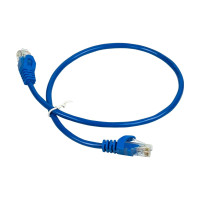 Патч-корд мережевий гігабітний Trinix UTP, RJ-45, CAT.5 0.5m Blue