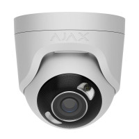 IP-відеокамера 5Mp Ajax TurretCam HL (5 Mp/2.8 mm) White f=2.8mm, ІЧ+LED-підсвічування, з мікрофоном
