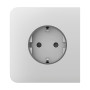 Фронтальна панель Ajax SideCover (basic) [type F] white/біла для розетки Outlet (type F)