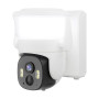IP PTZ-відеокамера автономна з WiFi, прожектором та сонячною панеллю 3Mp Light Vision VLC-6103WLS White (Lamp+Solar) (CareCam Pro) f=3.6mm, на акумуляторних батареях