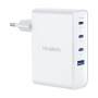 Мережевий зарядний пристрій Choetech PD9002 PD100W GAN USB-A+3xUSB-C White