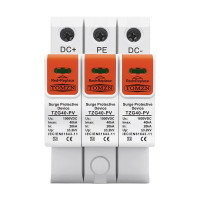 Обмежувач напруги TOMZN TZG40-PV 3P 1000V DC під DIN-рейку