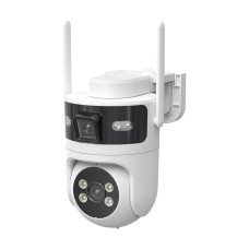 IP PTZ-відеокамера з WiFi 4Mp+4Mp Light Vision VLC-9304WI/2C (Tuya) f=4mm, ІЧ+LED-підсвічування, з мікрофоном