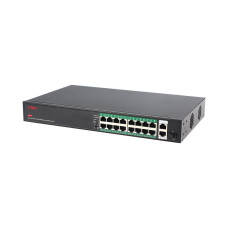 PoE-комутатор некерований 19-портовий ONV ONV-H1016PFD з 16 портами PoE PoE-комутатор некерований 19-портовий ONV ONV-H1016PFD з 16 портами PoE