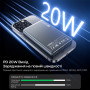 Повербанк 10000mAh Choetech B739 Black QC3.0 PD3.0 бездротова магнітна зарядка