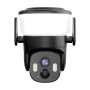 IP PTZ-відеокамера автономна з WiFi, прожектором та сонячною панеллю 3Mp Light Vision VLC-6103WLS Black (Lamp+Solar) (CareCam Pro) f=3.6mm, на акумуляторних батареях