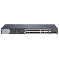 Hikvision DS-3E0528HP-E Hi-PoE Комутатор 24 порти некерований