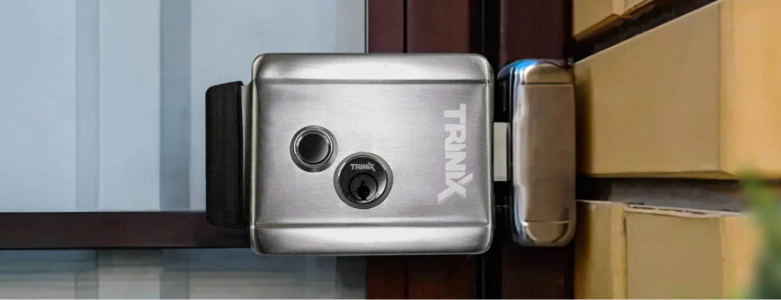 Trinix TRX Fass Steel – электромеханический замок из нержавеющей стали на калитку