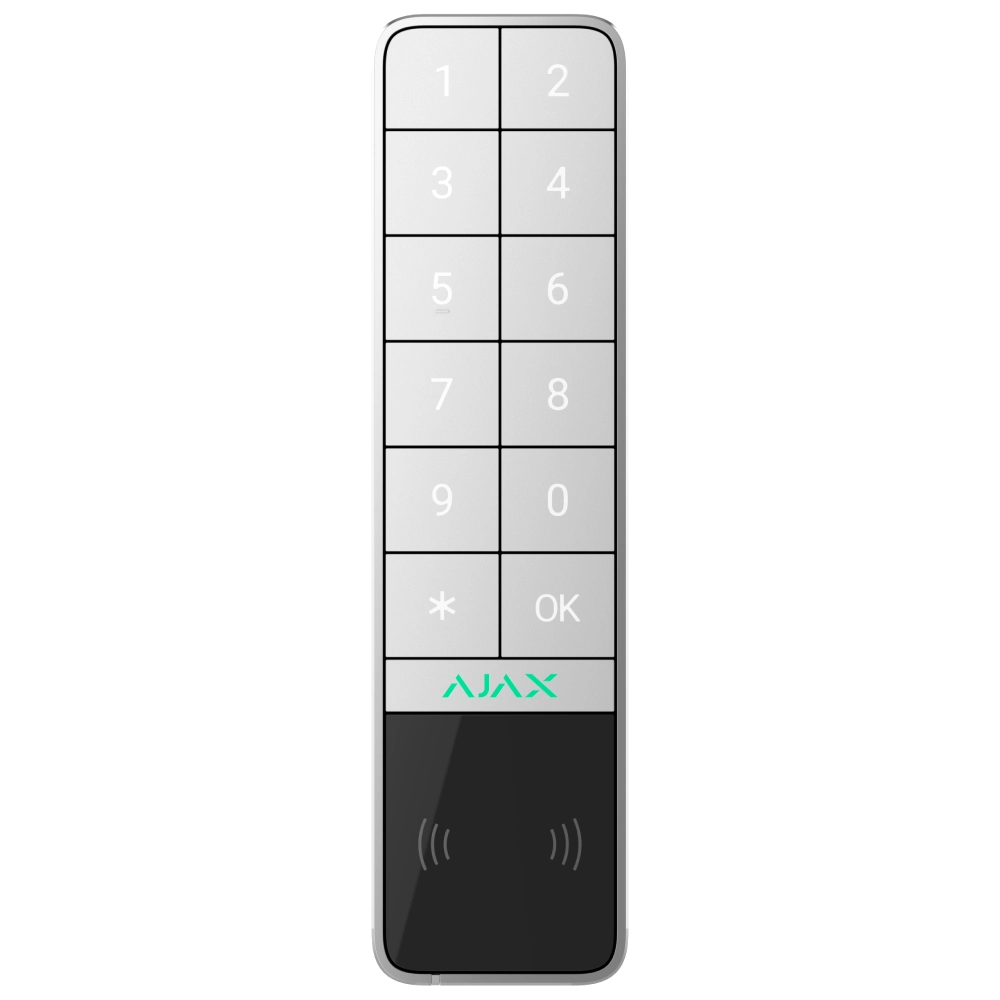 Ajax KeyPad Outdoor Jeweller (8EU) ASP white Бездротова клавіатура