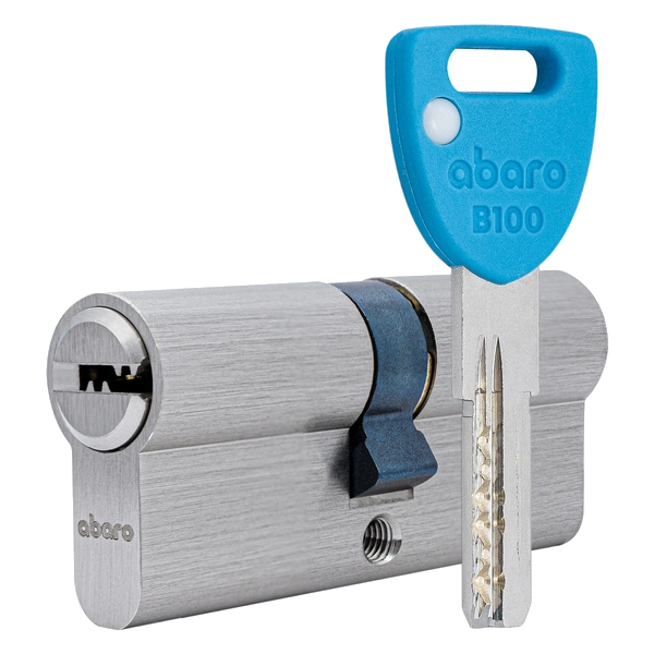 ABARO B100 80 (40*40) Циліндр нікель сатин 5 ключів ABARO B100 80 (40*40) Циліндр нікель сатин 5 ключів