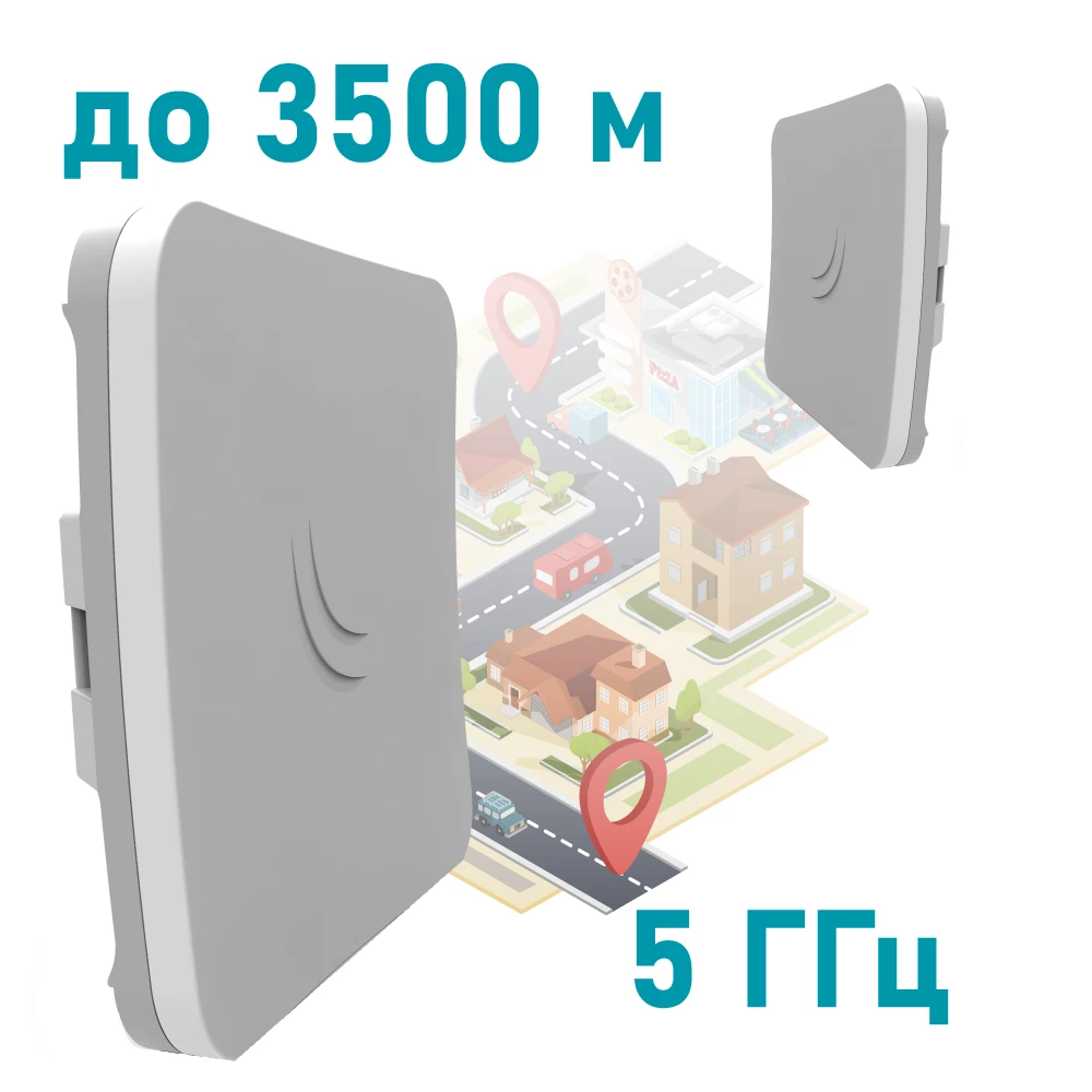 MikroTik SXTsq 5 ac (RBSXTsqG-5acD) 5GHz Бездротовий WiFi міст