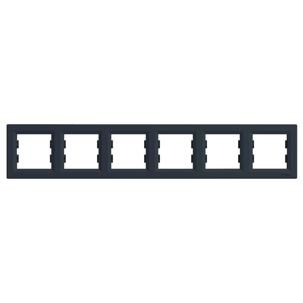 Schneider Electric EPH5800671 Asfora Рамка 6 постів антрацит горизонтальна