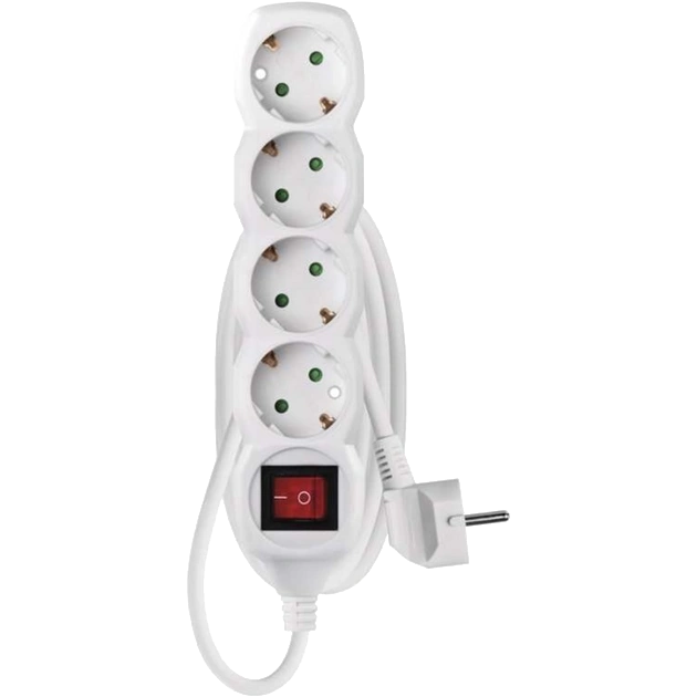 EMOS P1421R 4 розетки 1.5 м Мережевий подовжувач