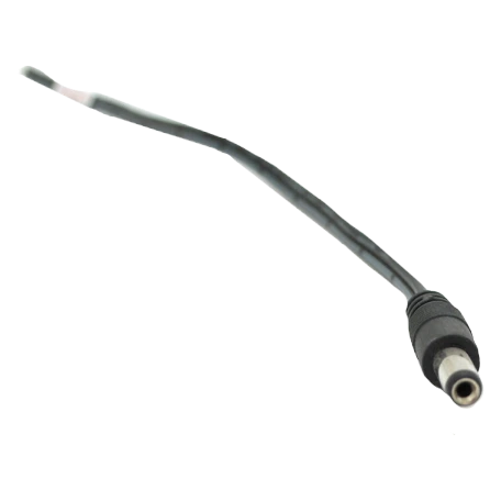 DC-M (D 5,5x2,5мм) 25см black Роз'єм живлення - кабель DC-M (D 5,5x2,5мм) 25см black Роз'єм живлення - кабель