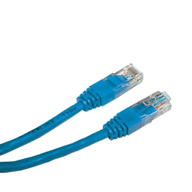 Патч-корд E-server UTP, 0.5 м, кат. 5e синій