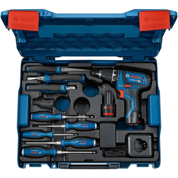 Bosch Professional (060186810R) Набір ручних інструментів з шуруповертом