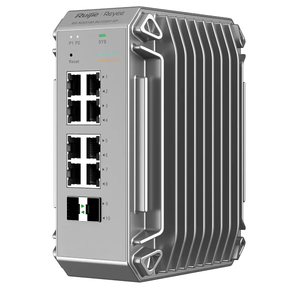 Ruijie RG-NIS3100-8GT2SFP-HP Комутатор 10 портів керований