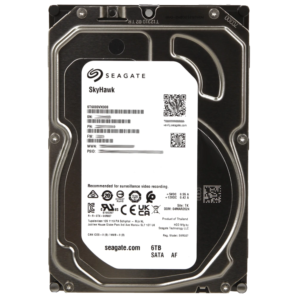 Seagate SkyHawk ST6000VX008 6Тб Жорсткий диск внутрішній