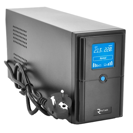 Ritar E-RTM1000 (600W) Джерело безперебійного живлення Ritar E-RTM1000 (600W) Джерело безперебійного живлення