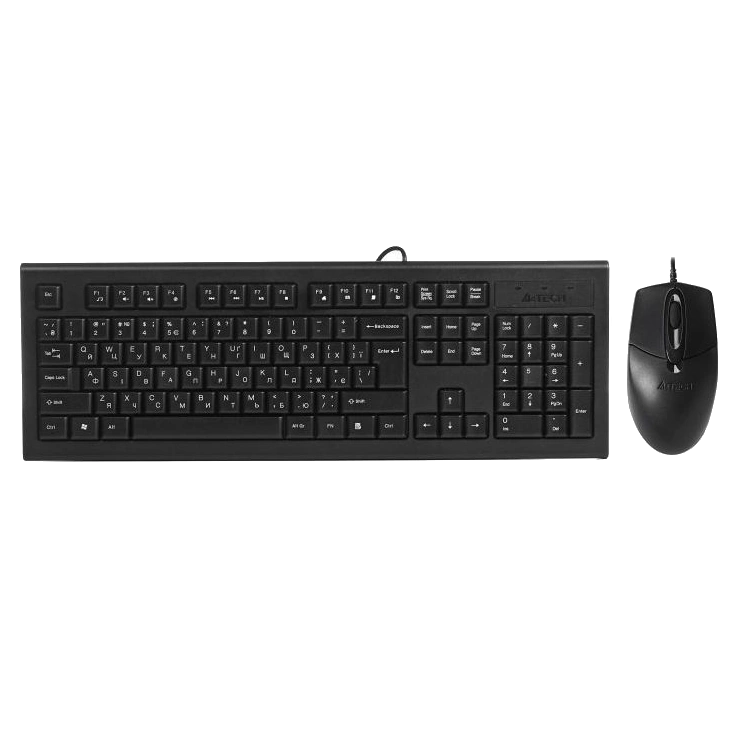 A4Tech KR-8572S Black Комплект клавіатура+мишка A4Tech KR-8572S Black Комплект клавіатура+мишка