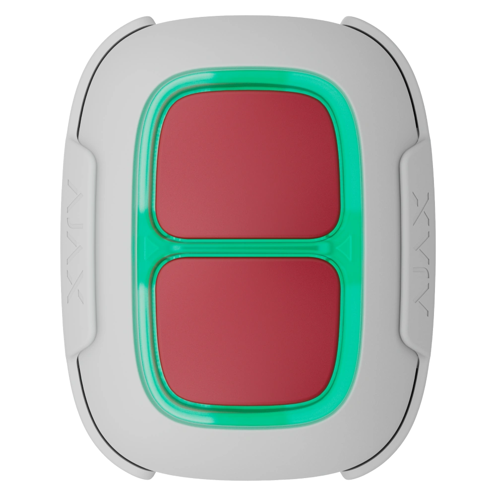 Тривожна кнопка Ajax Superior DoubleButton G3 Jeweller white