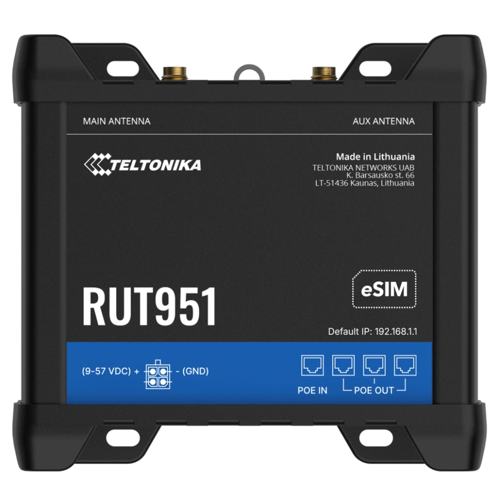 Teltonika RUT951 POE+ (RUT951B10J00) Маршрутизатор Teltonika RUT951 POE+ (RUT951B10J00) Маршрутизатор