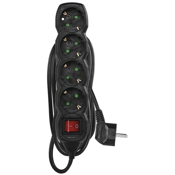 EMOS PC1425R 4 розетки 5 м Мережевий подовжувач