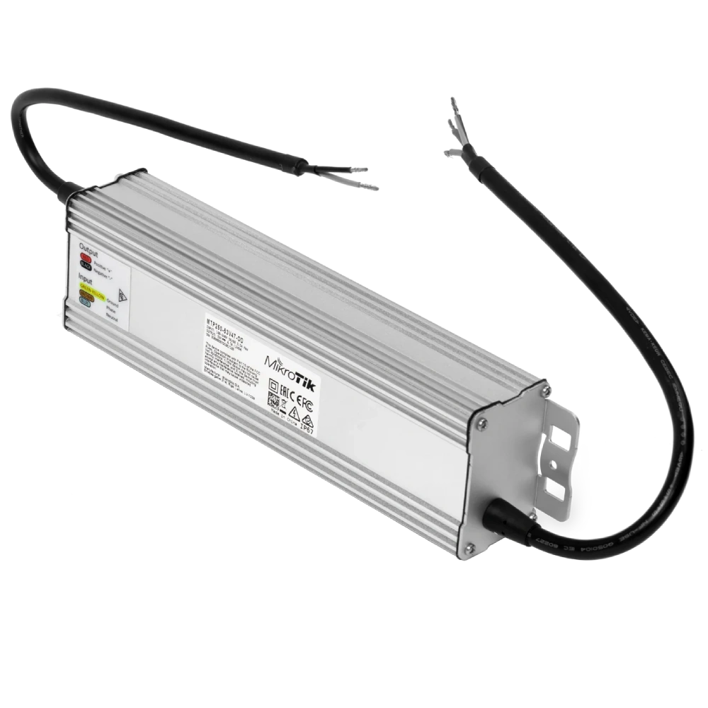 MikroTik MTP250-53V47-OD IP67 Блок живлення вуличний AC/DC