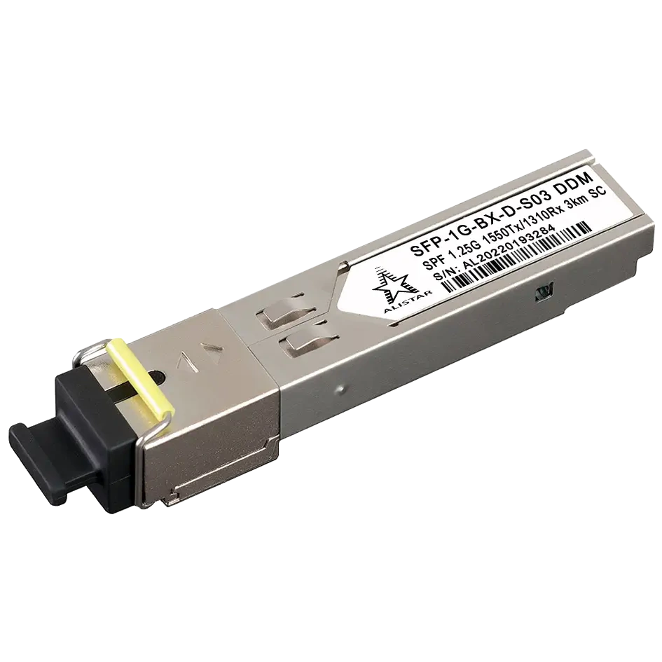 ALISTAR SFP-1G-BX-D-S03 SFP 1G 1SM WDM SC 3KM TX1550/RX1310nm DDM Модуль ALISTAR SFP-1G-BX-D-S03 SFP 1G 1SM WDM SC 3KM TX1550/RX1310nm DDM Модуль