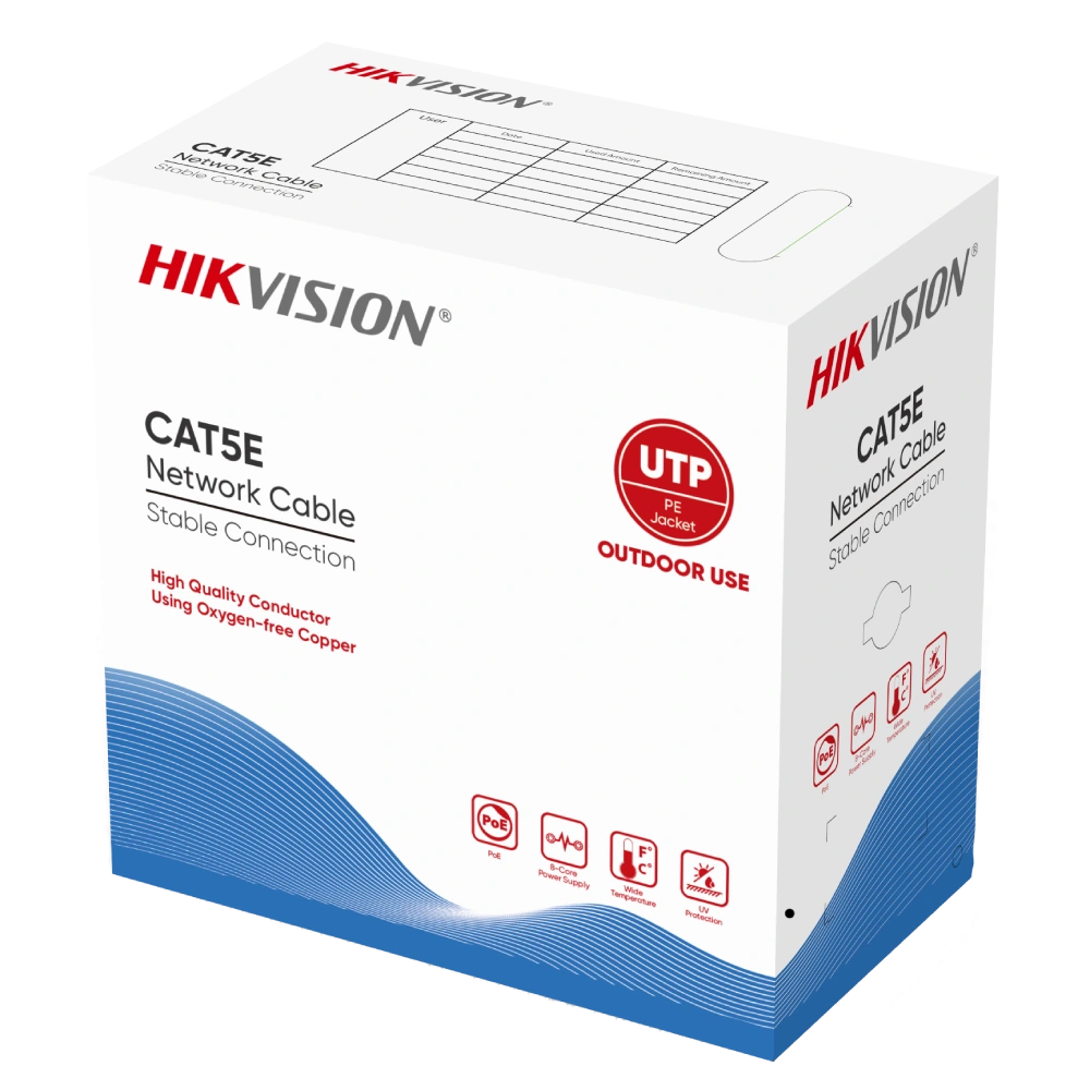 DS-1LN5EO-UU/E Кабель вита пара (для зовнішньої прокладки) UTP CAT 5E