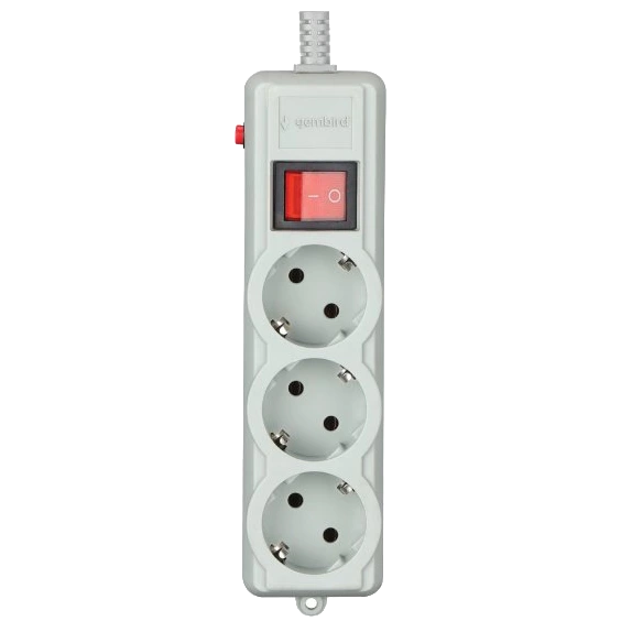 Gembird SPG3-G-15G-PRO Мережевий фільтр 4.5 м кабель 3 розетки Gembird SPG3-G-15G-PRO Мережевий фільтр 4.5 м кабель 3 розетки