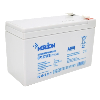 MERLION AGM GP1275F2 12В 7,5А•г Акумуляторна батарея