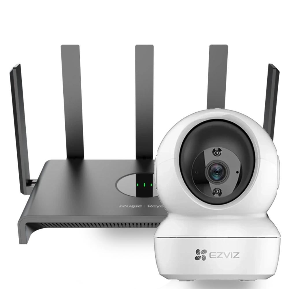 Ezviz CS-H6c (4MP,W1) + Reyee RG-EW1300G Комплект