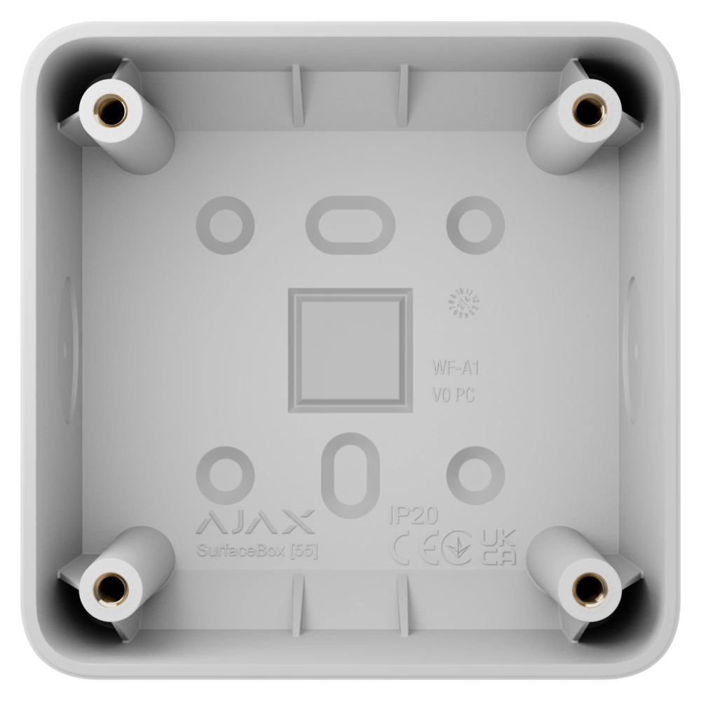 Ajax SurfaceMounting box white Монтажна коробка