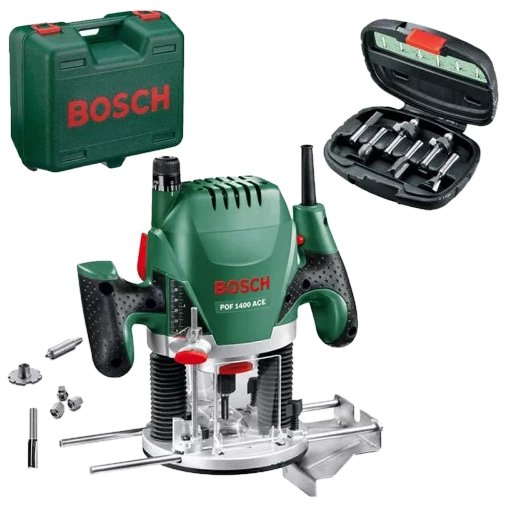 Bosch POF 1400 ACE Фрезер + набір фрез